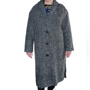 Old Navy Women's Black and White Pea Jacket